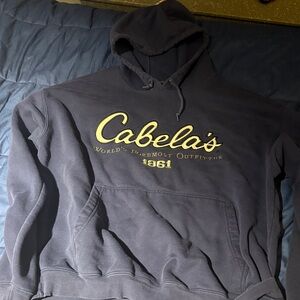 Cabela's Dark Blue Hoodie with Logo